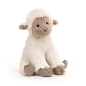 🐑 Jellycat Libby Lamb Plush – Retired HTF – Soft Cream Lamb Stuffed Animal